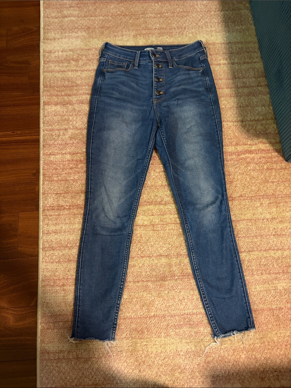 Old Navy Rockstar Super Skinny Extra High-Rise Button-Fly Jeans